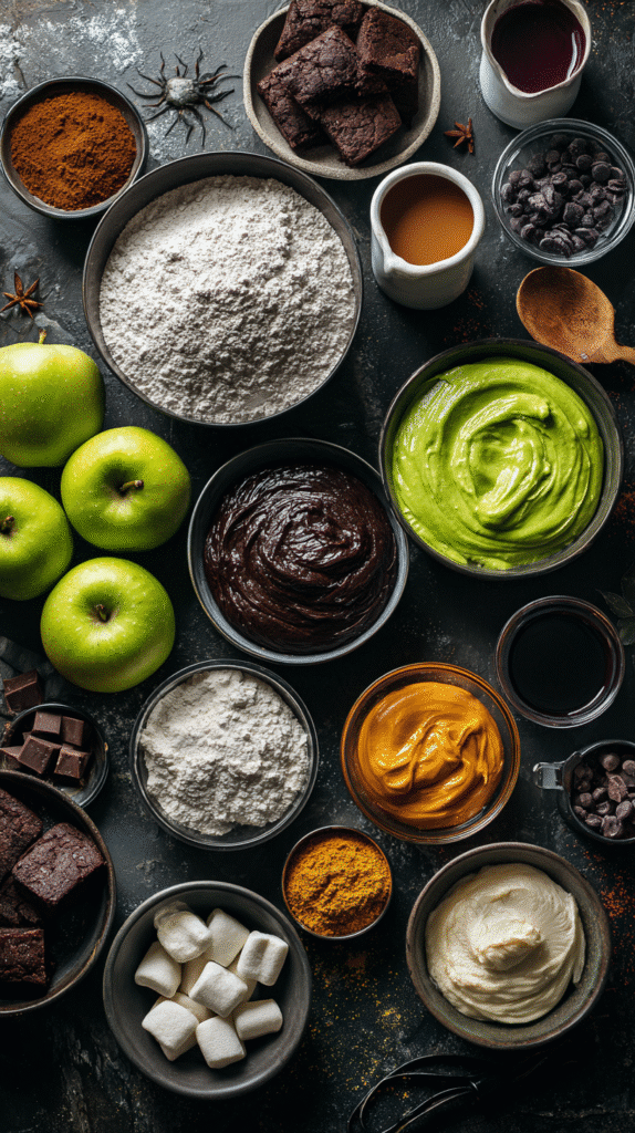Frankenstein’s Monster Pie ingredients for Halloween