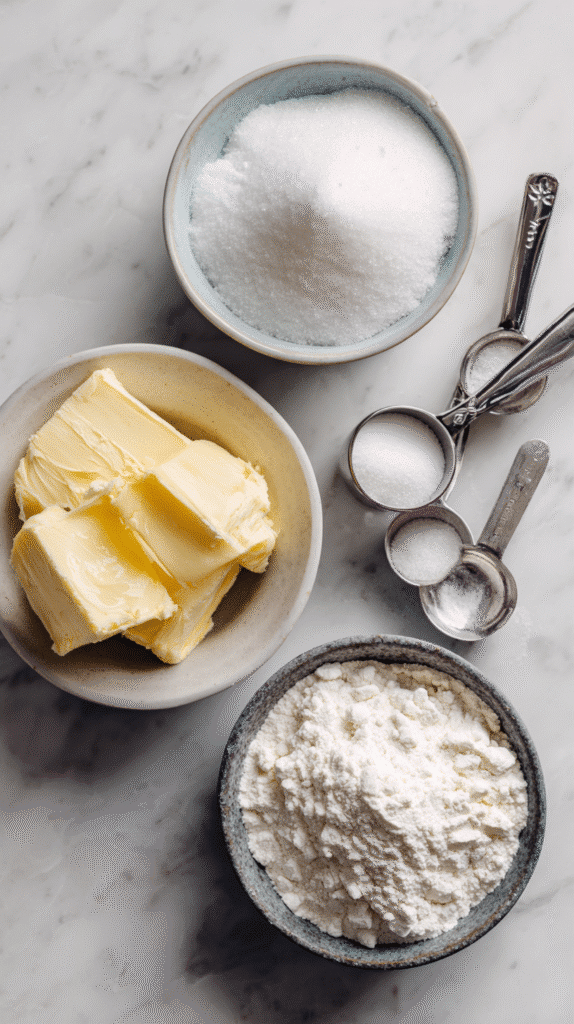 3-ingredient sugar cookies ingredients