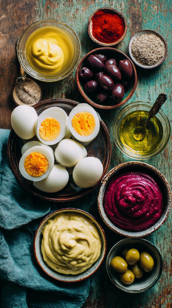 deviled eggs Halloween ingredients