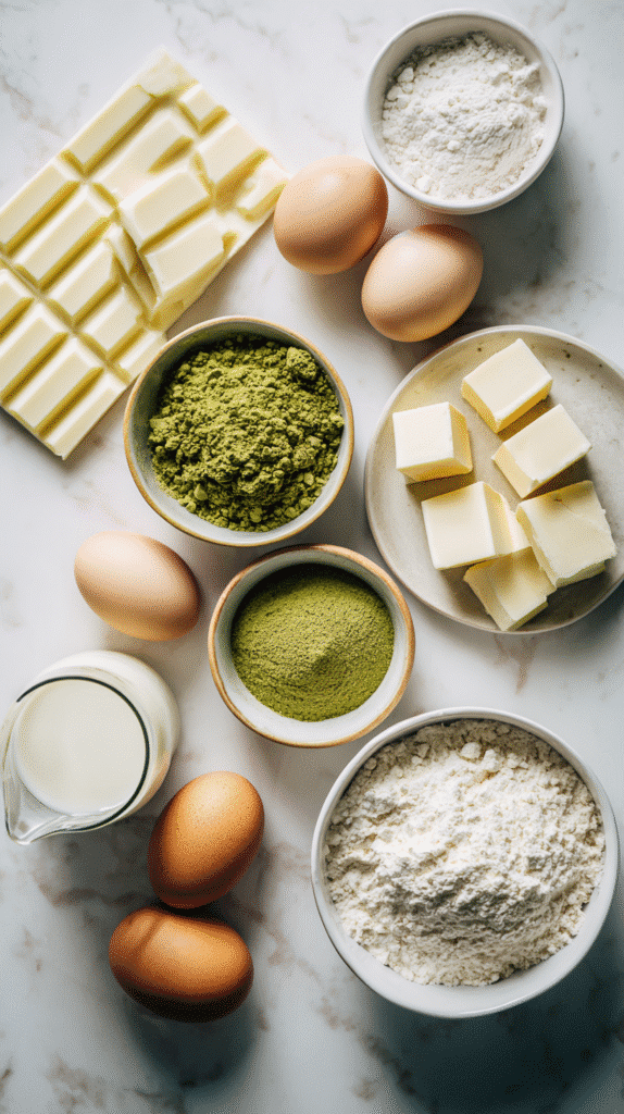 Matcha gateau recipe ingredients