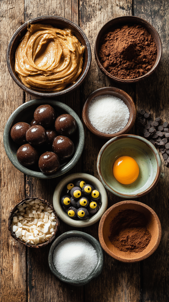 Peanut butter spider cookies ingredients