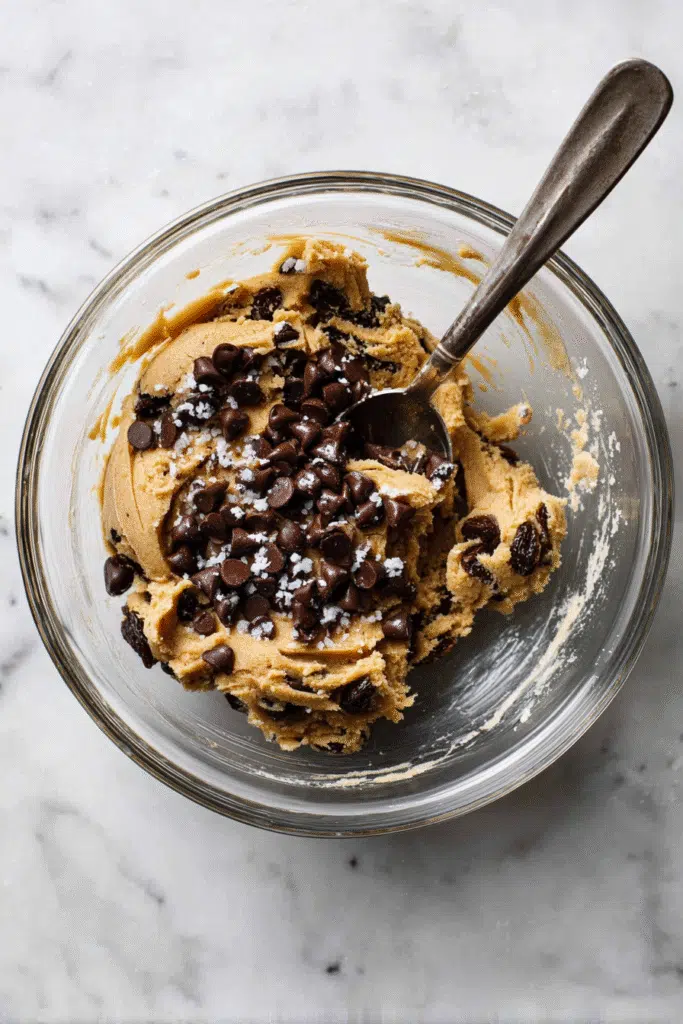 Mixing prune cookie dough