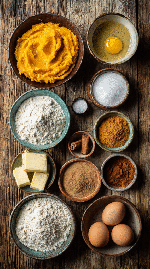 Pumpkin sugar cookie ingredients