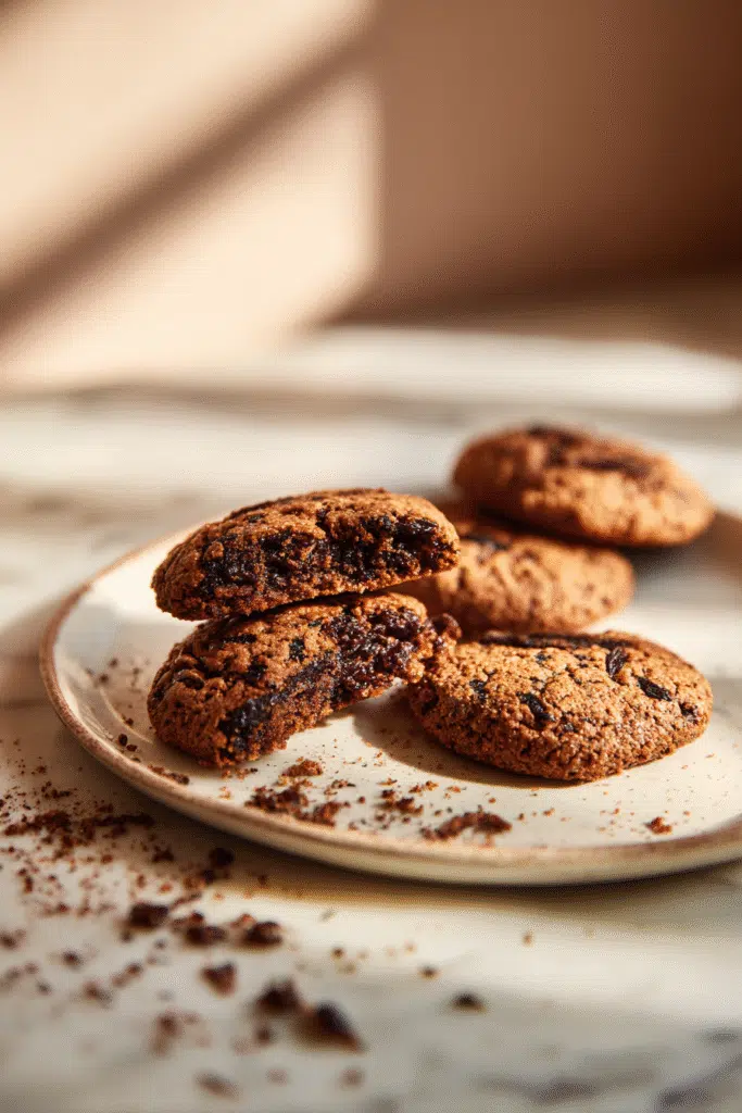 Serving chocolate chip prune cookies