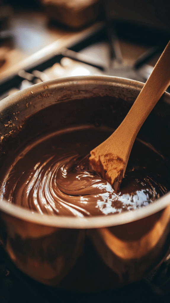 Melting Chocolate for Vampire Fudge