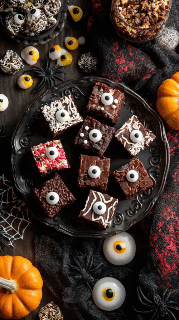 Serving Vampire Fudge for Halloween
