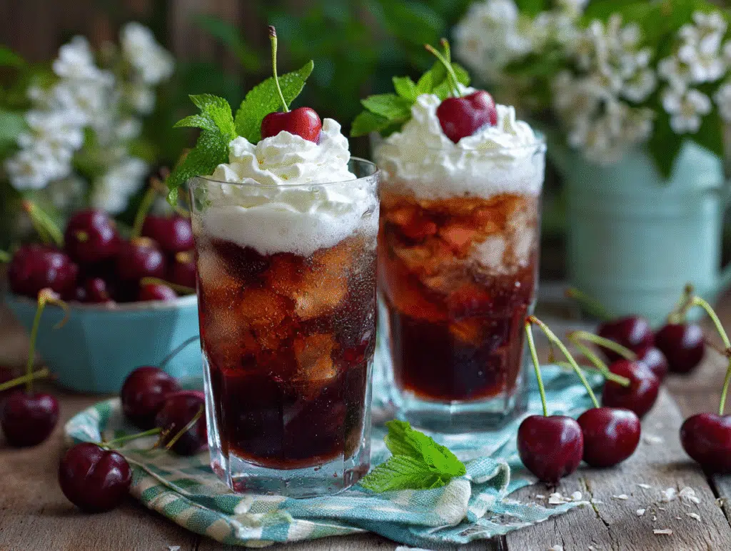 frozen cherry vanilla cola for serving