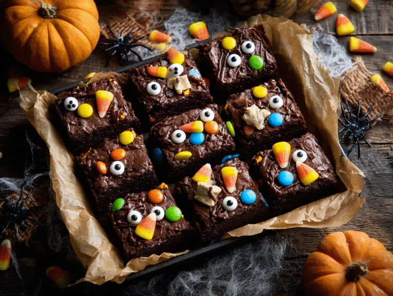 Halloween Monster Mash Brownies spooky tray
