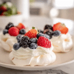 pavlova cookies in Scandinavian kitchen