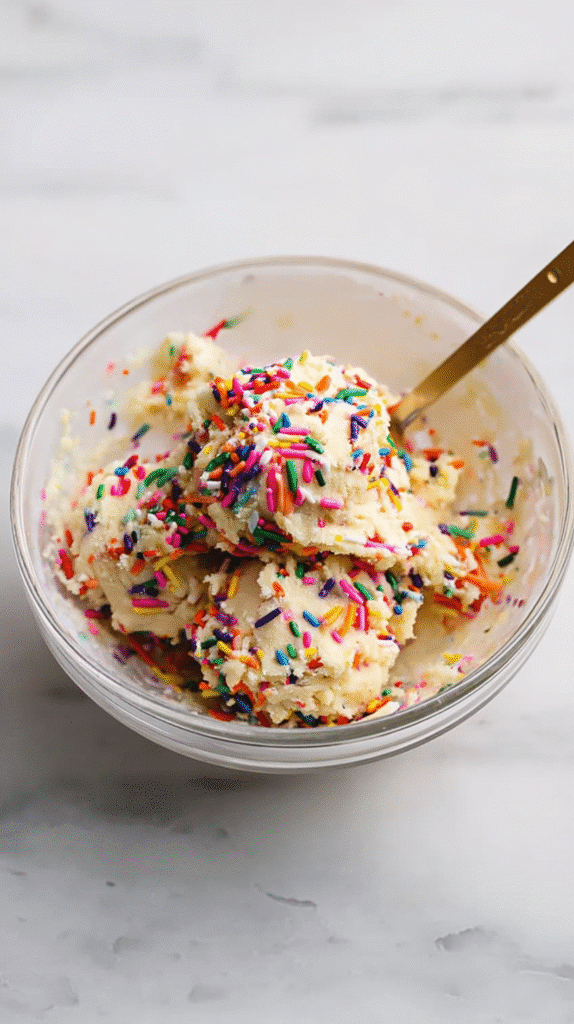 Funfetti cookie dough
