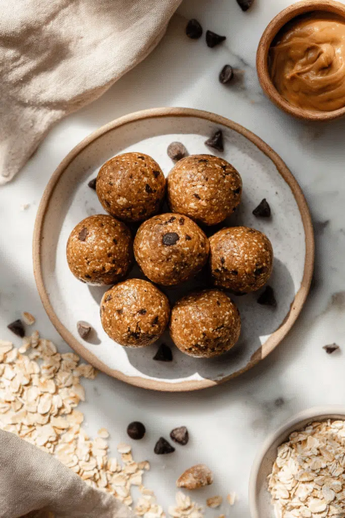 Protein balls in snack container