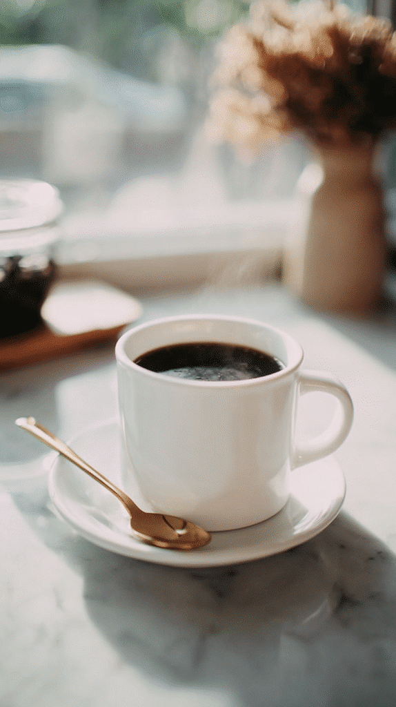coffee loophole recipe served with lemon and cinnamon