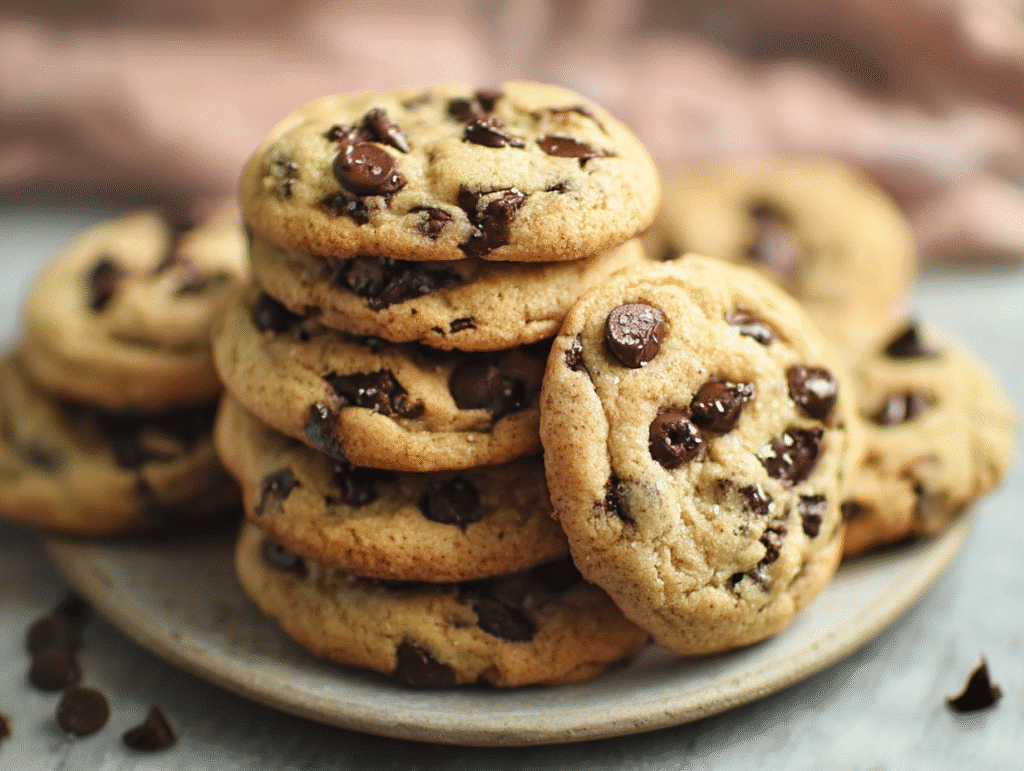 vegan chocolate chip cookies soft chewy recipe