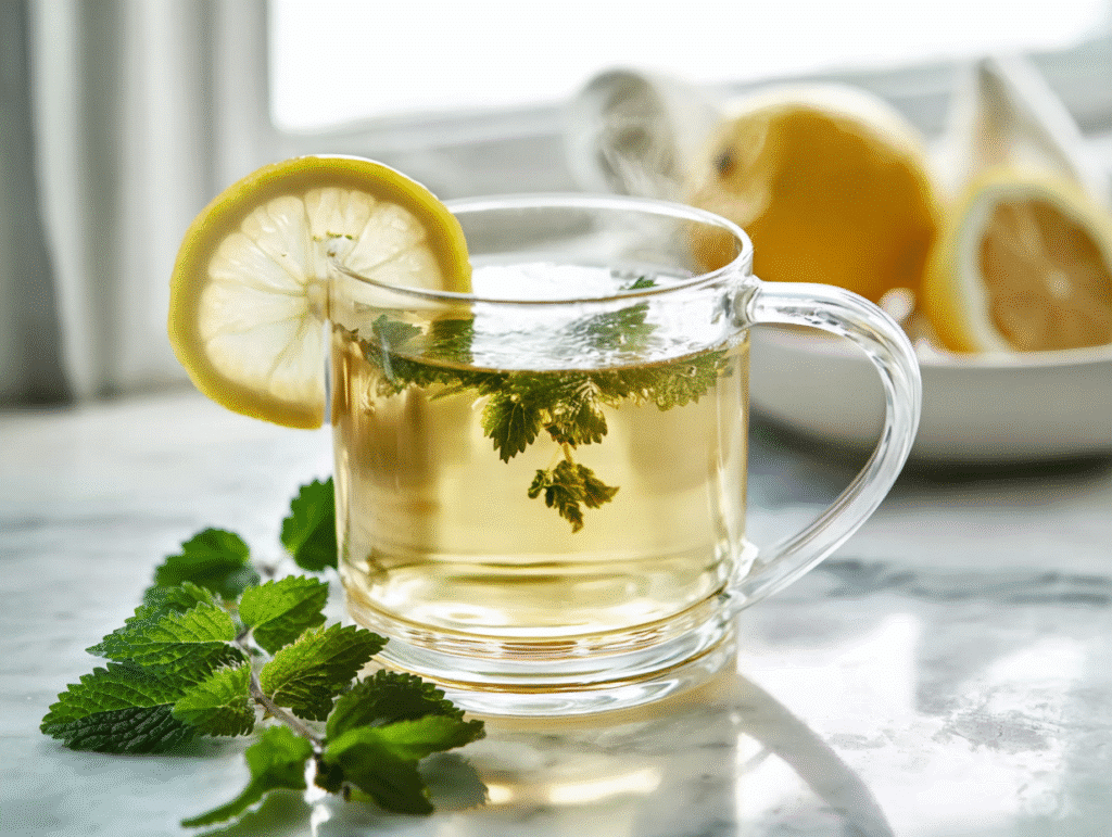 lemon balm tea recipe soothing herbal drink
