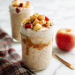Apple Cinnamon Overnight Oats in a jar