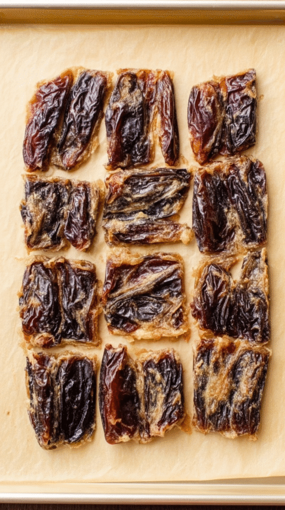 flattening dates for date bark recipe