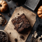 Recipe card for graveyard dirt brownies