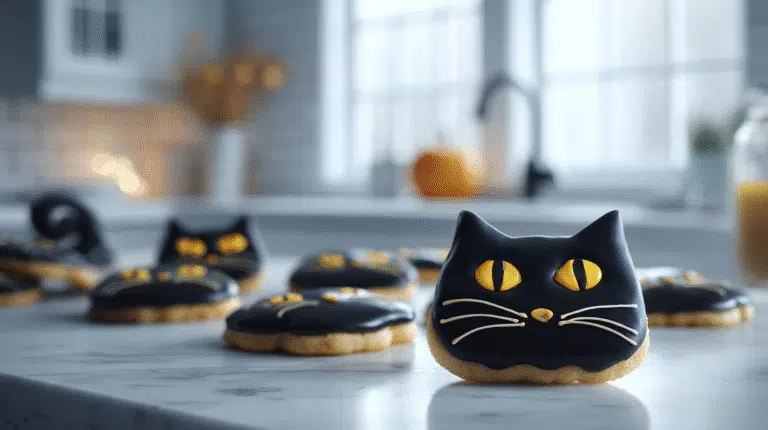 Cookie halloween cat