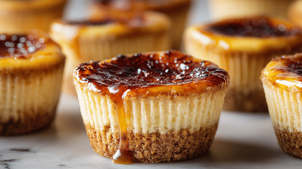 Crème Brûlée Cheesecake Cupcakes