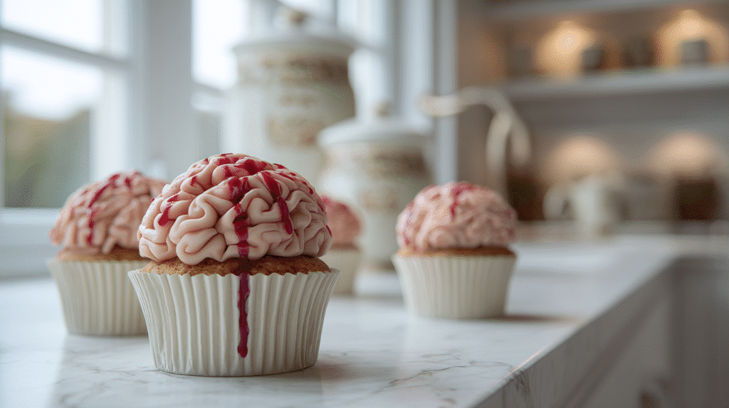 Halloween Cupcake Brain