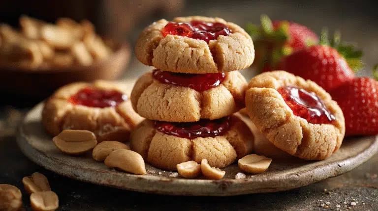 Hero shot of Peanut Butter and Jelly Cookies