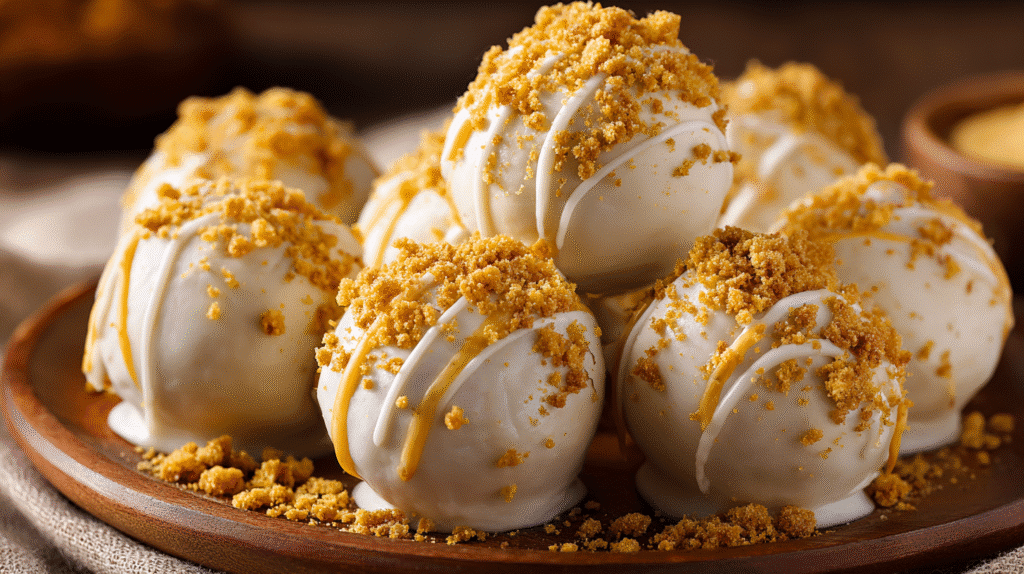 Pumpkin Cheesecake Balls
