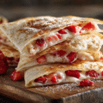 Strawberry Cream Cheese Quesadillas