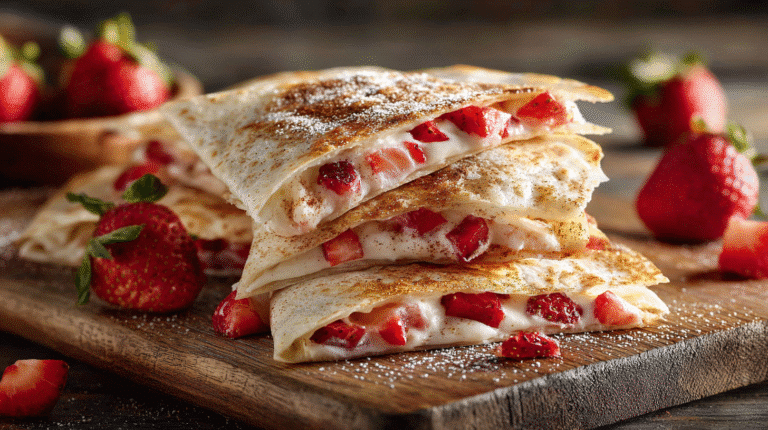 Strawberry Cream Cheese Quesadillas