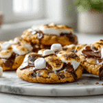 pumpkin s’mores cookies fall dessert