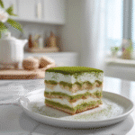 Matcha tiramisu recipe with creamy layers and matcha powder