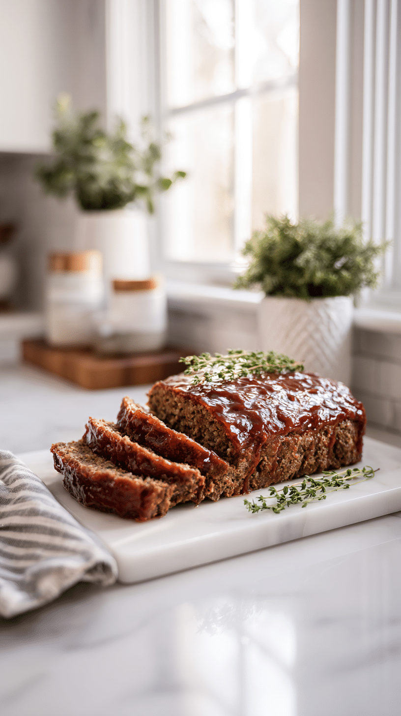 Best Meatloaf Recipes being served on beautiful dinnerware