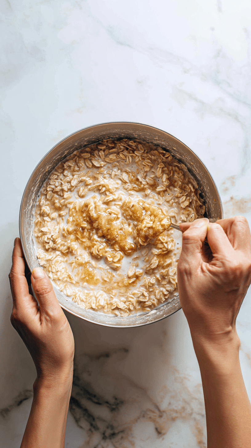 Brown Sugar Overnight Oats step 1 instructional process shot