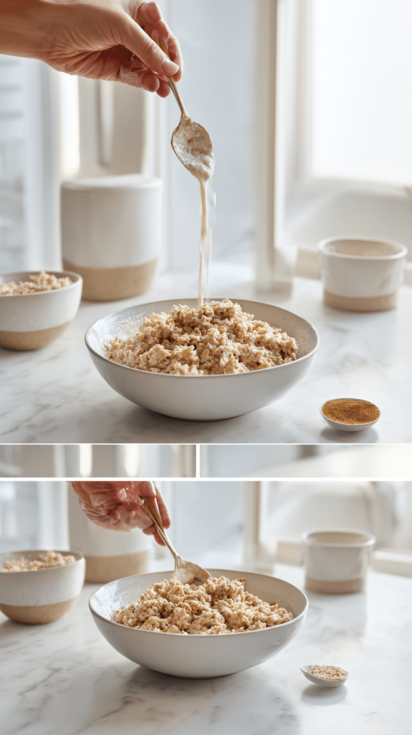 Chai Spiced Overnight Oats step 2 instructional process shot