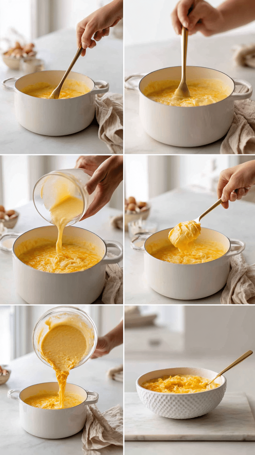 Cheesy Ham Chowde step 2 instructional process shot