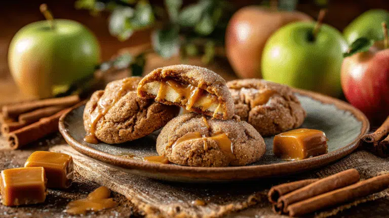 Hero shot of Chewy Caramel Apple Cookies