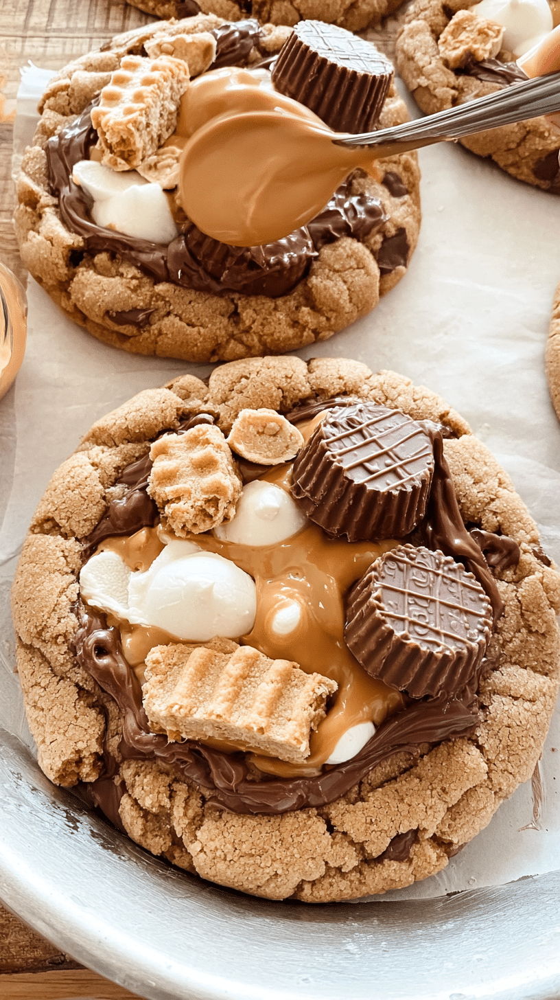 Chocolate Peanut Butter Ruckus being served on beautiful dinnerware