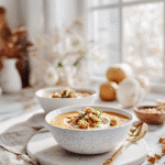 Cozy Italian Sausage and Potato Soup recipe card with complete instructions