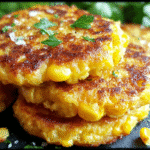 Crispy cheesy corn fritters hero shot