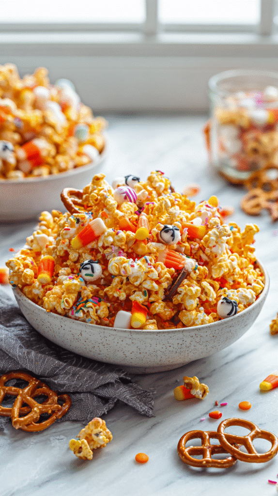 halloween popcorn party bowl