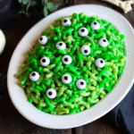 Monster Mac and Cheese hero shot with candy eyeballs