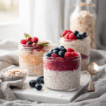 Overnight Oats Rezepte recipe card with complete instructions
