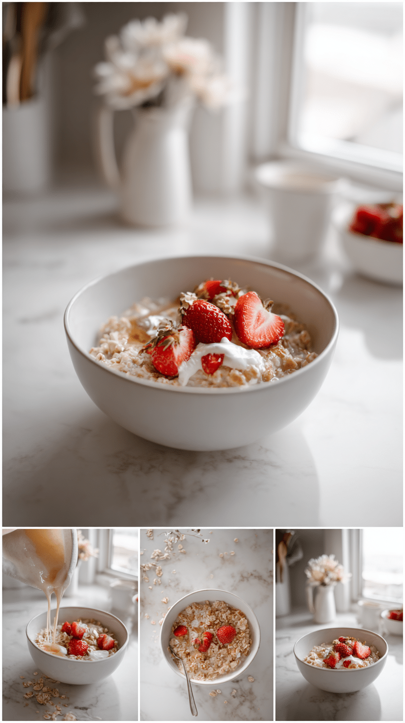 Overnight Oats Rezepte step 3 instructional process shot