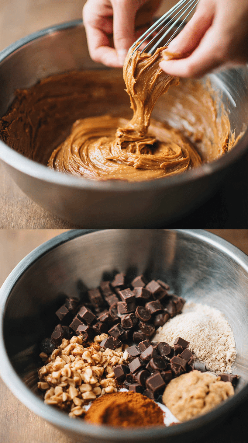 Preparing Peanut butter cup cookies step by step cooking process
