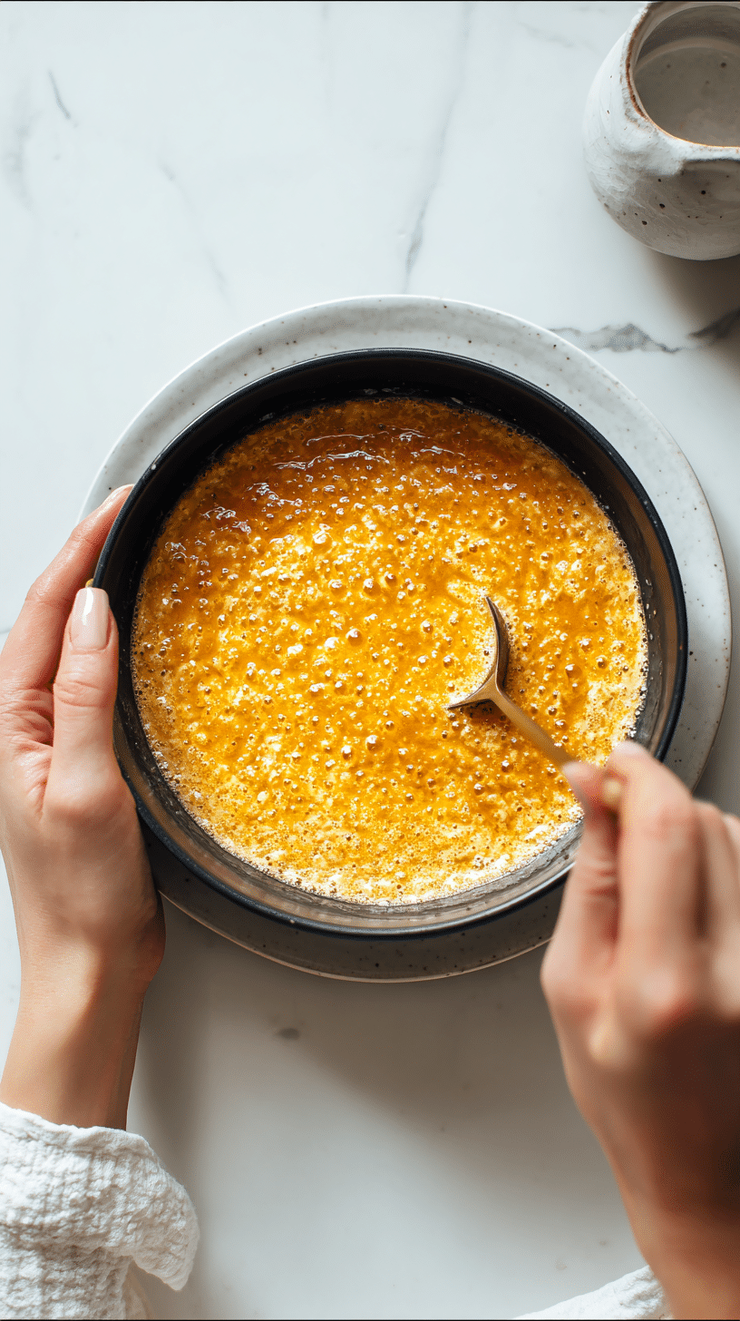 Pumpkin Cheesecake Overnight Oats step 1 instructional process shot