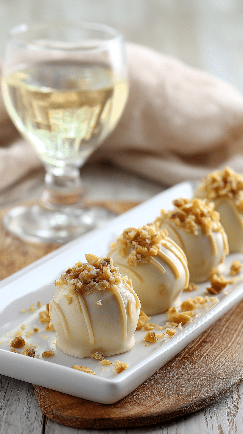 Pumpkin Cheesecake Truffles being served on beautiful dinnerware