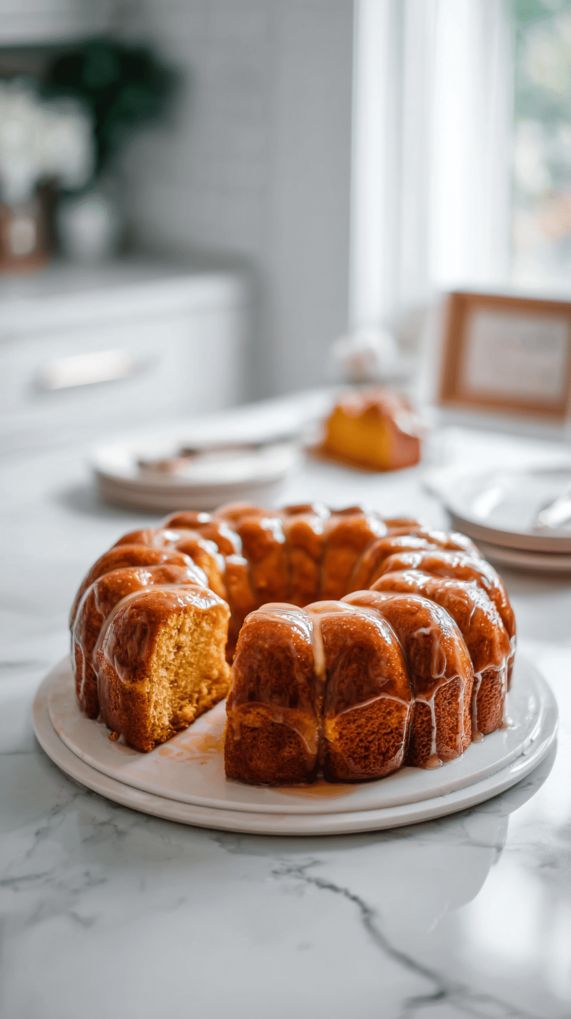 Pumpkin Spice Monkey Bread faqs recipe card with complete instructions