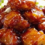 Sweet Hawaiian Crockpot Chicken hero shot with tender chicken, pineapple, and peppers