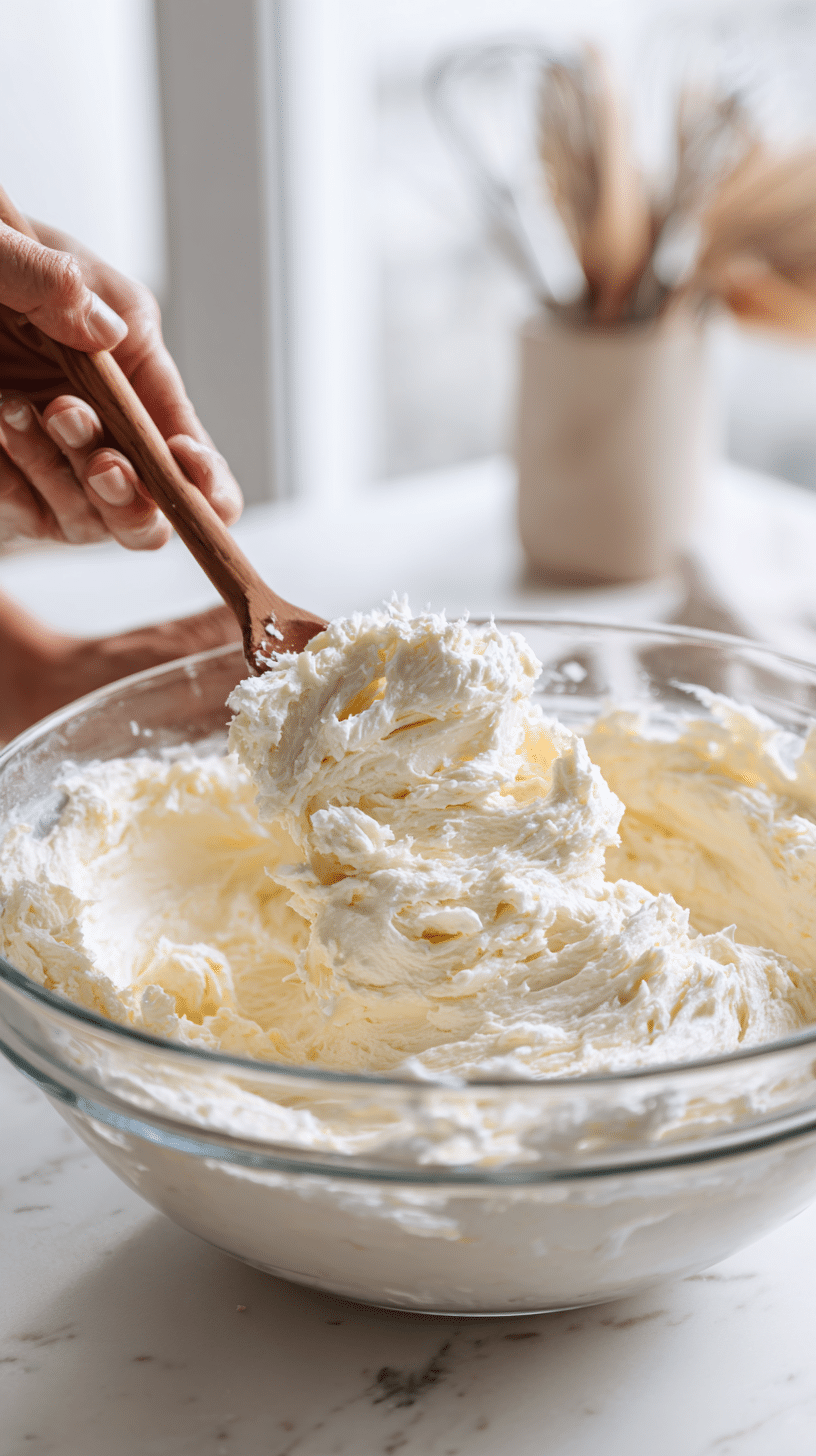 Creaming vegan butter and sugars for Vegan Pumpkin Pie Cookies in a glass bowl