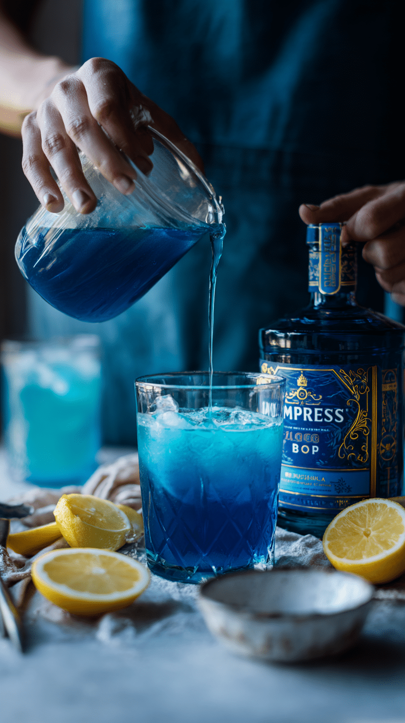 Preparing Witches Brew Lemonade step by step cooking process