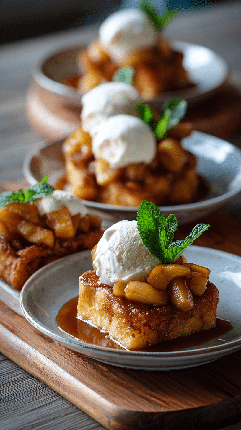 5 Irresistible Cracker Barrel Fried Apple being served on beautiful dinnerware